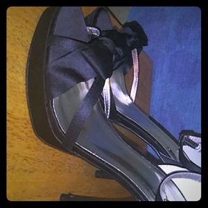 5" Black strap Heels